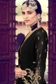 Indian Ethnic Black Palazzo Suits with Georgette