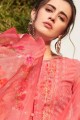 Georgette Pink Palazzo Suits in Georgette