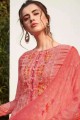 Georgette Pink Palazzo Suits in Georgette