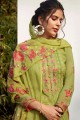 Light Green Palazzo Suits in Georgette