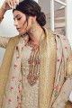 Silk Pale Grey Palazzo Suits in Satin