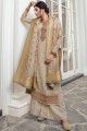 Silk Pale Grey Palazzo Suits in Satin