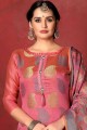 Pink Silk Salwar Kameez with dupatta