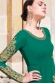 Anarkali Suits in Green Georgette with Georgette