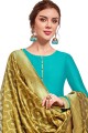 Chanderi Palazzo Suits in Blue
