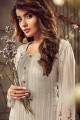 Light Grey Palazzo Suits in Georgette