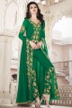 Georgette Palazzo Suits in Green