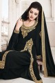 Black Pallazzo Pant Palazzo Suits in Georgette with Georgette