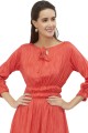 Exquisite Red Rayon Kurti