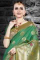 Green Weaving Art Silk Saree