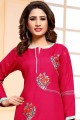 Impressive Rani pink Cotton Kurti