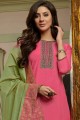 Pink Cotton Pallazzo Pant Palazzo Suit in Cotton