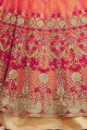 Pink Anarkali Suit in Net