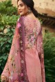 Crepe Palazzo Suit with Crepe in Pink