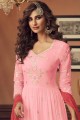 Anarkali Suit in Pink Georgette with Georgette