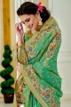 Weaving Silk Banarasi Saree in Green