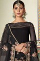 Black Sharara Suit with Georgette
