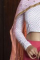 Lehenga Choli in Pink Georgette with Embroidery