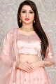 Ravishing Baby pink Net Lehenga Choli