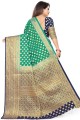 Sea Green Saree in Weaving Art Silk