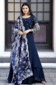 Rama  Gown Dress with Embroidered Georgette