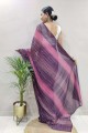 Georgette Multicolor Zari,weaving,digital print Saree with Blouse