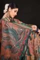 Tussar silk Saree in Multicolor Digital print