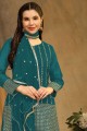 Faux georgette Straight Suit in Morpichh  with Dupatta