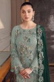 Embroidered Georgette Green Eid Salwar Kameez with Dupatta