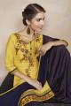 Alluring yellow Cotton Patiala Suit