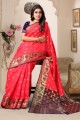 Pink Saree in Silk