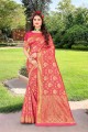 Gajari Saree in Weaving Silk
