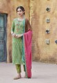 Cotton Straight Pant Straight Pant Suit in Green Cotton