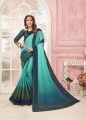 Tussar Silk Green Saree in Printed