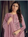 Cotton Sharara Suit in Old Rose Cotton
