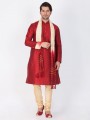 Glorious Maroon Cotton Silk Ethnic Wear Kurta Readymade Kurta Payjama