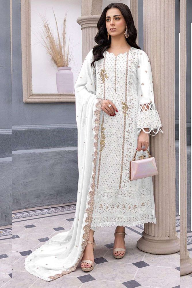 White suit pakistani top
