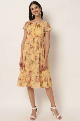 Printed western dress clearance