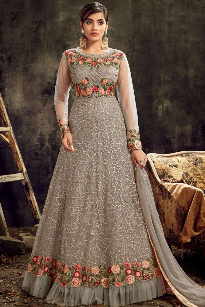 Eid Dresses Designer Net Anarkali Suit Online UK AS2616