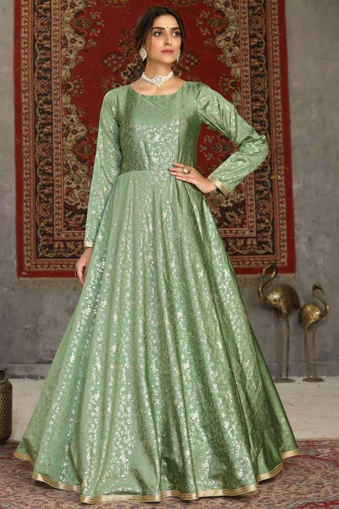 Pista green gown best sale