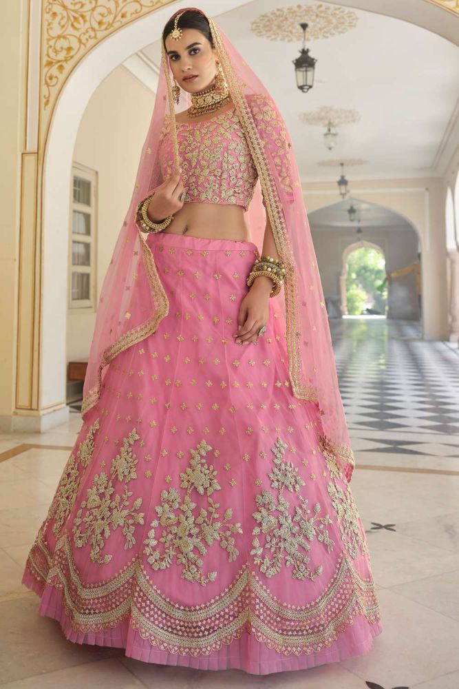 Pink lehenga images for wedding deals