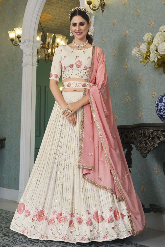 White lehenga choli best sale