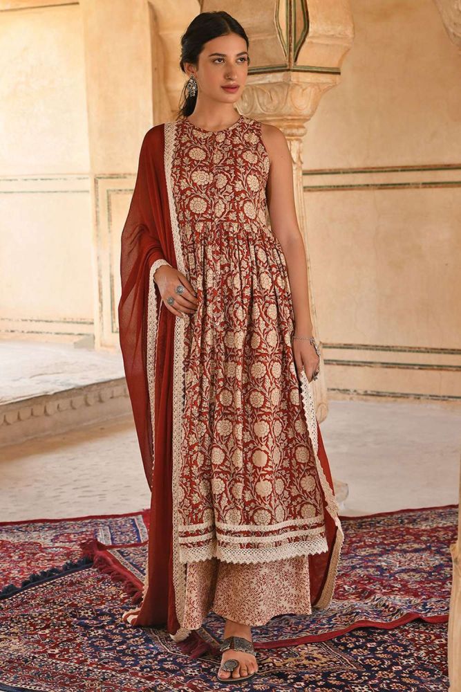 Cotton anarkali suits designs clearance