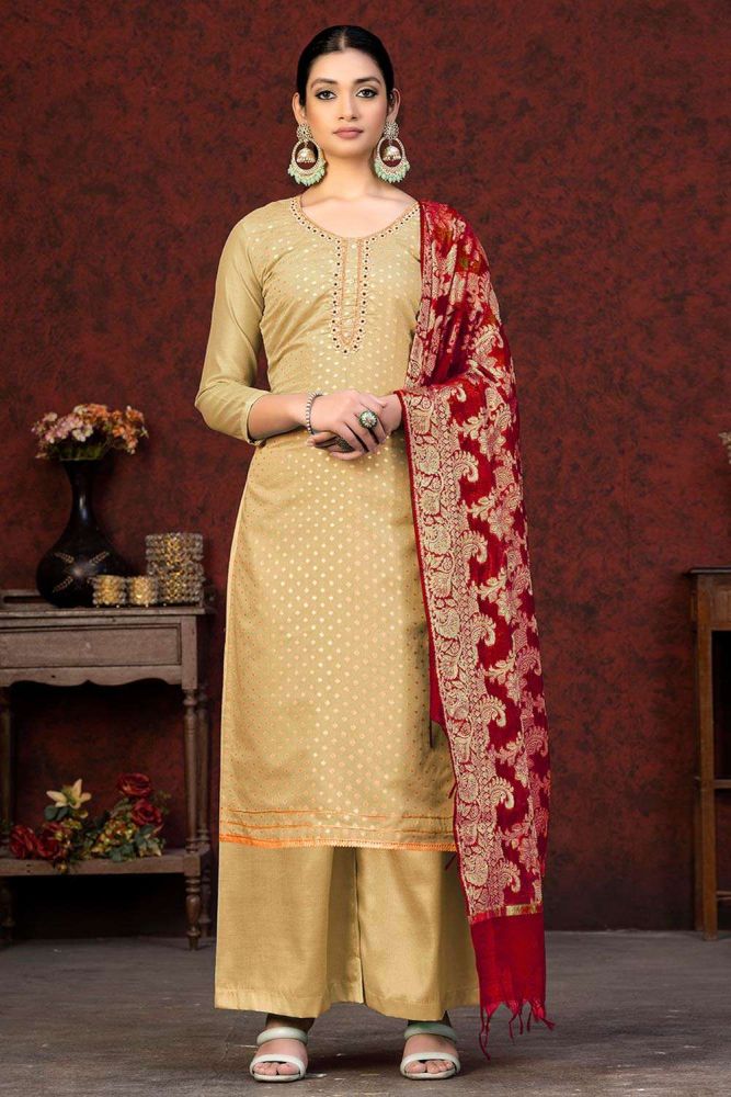 Banarasi silk salwar suit outlet