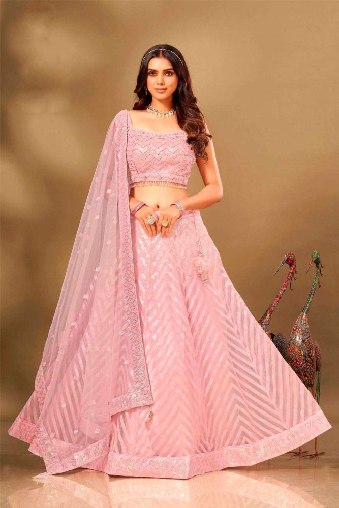 Pink lehenga online cheap