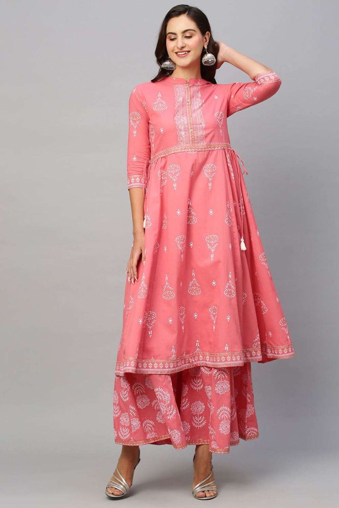 Cotton indo western kurti on sale
