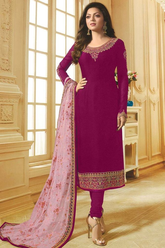 Satin churidar cheap