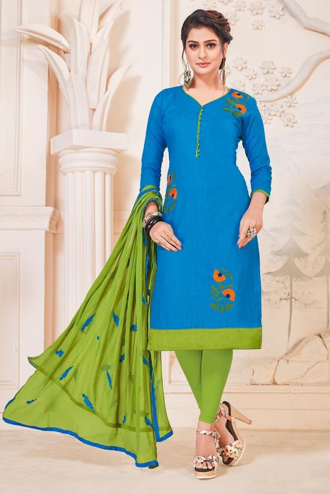 Long cotton churidar discount