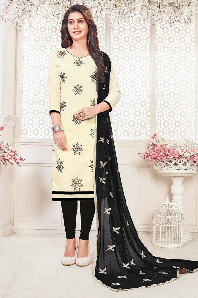 Cotton churidar online clearance