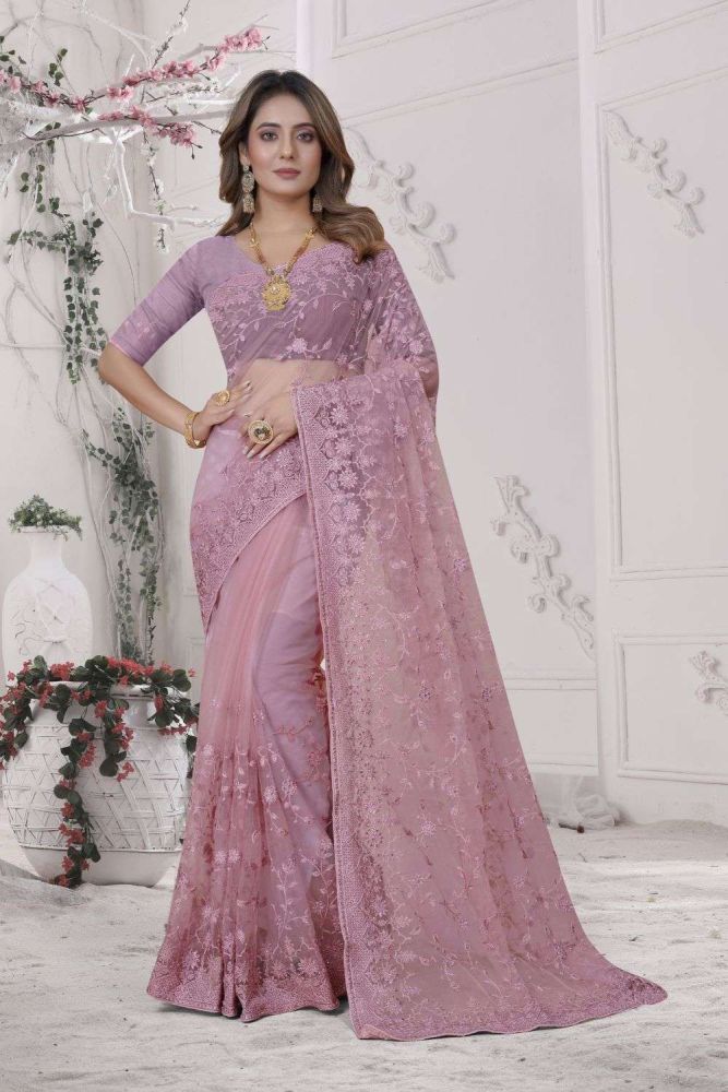 Pink wedding saree images shop